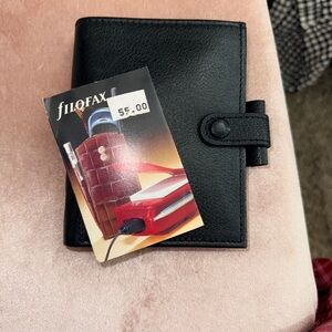 filoFAX Black Organizer with Snap Closure